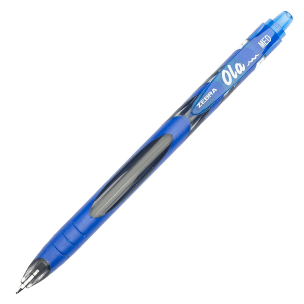 Zebra OLA Retractable Anti-Skip Grip 1.0 Ballpoint Pen 