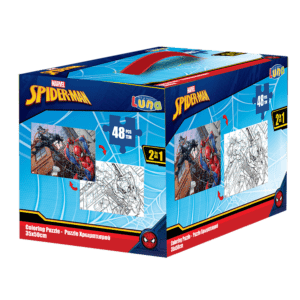 LUNA Παζλ Χρωματισμού Spiderman 2 Όψεων, 48 Τμχ., 35x50 εκ (500942), box
