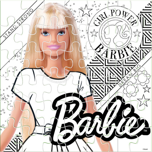 LUNA Παζλ Χρωματισμού Barbie, 2 Όψεων, 42 Τμχ., 42x42 εκ (570194),back