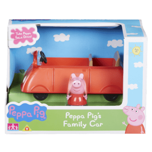 Giochi Preziosi Peppa Pig Οχήματακια Με Φιγούρα, Κόκκινο Αυτοκίνητο (PPC15902/PPC15302)