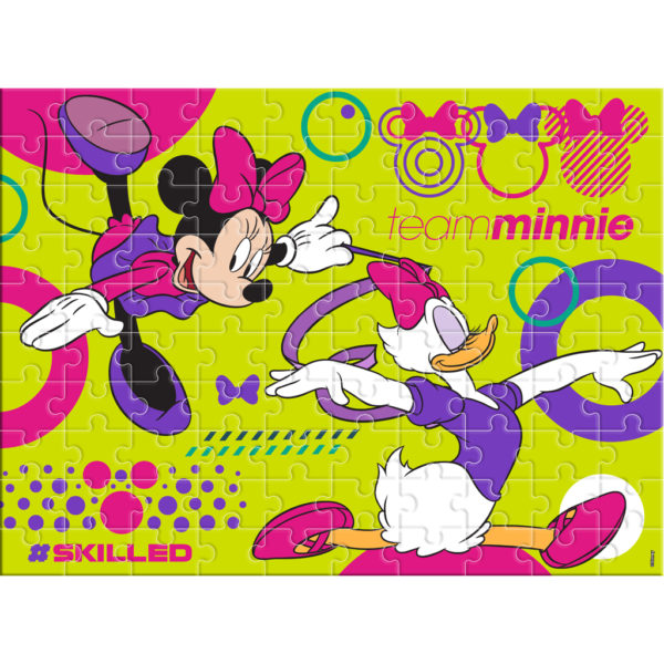 LUNA Παζλ Χρωματισμού 2 Σε 1, 100 Κομμάτια Minnie Mouse (0562639)