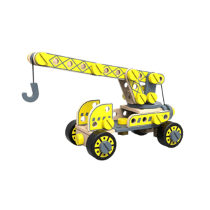 Tooky Toys Ξύλινη Κατασκευή Φορτηγό με Γερανό (TKF036)