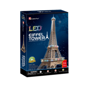 CubicFun 3D Puzzle 84pc, Eiffel Tower with LED (L091h)