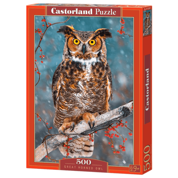 Castorland Puzzle 500pcs, Great Horned Owl (Β52387)