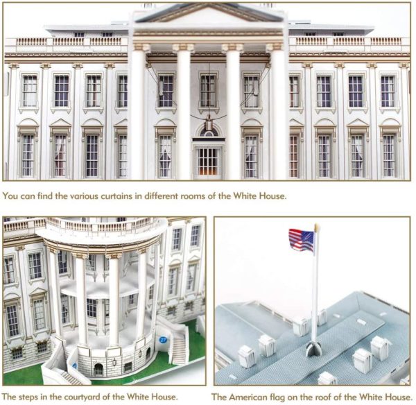 CubicFun 3D Puzzle 64pcs, The White House (C060h)