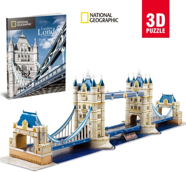 CubicFun 3D Puzzle 120pc, National Geographic London Tower Bridge (DS0978h)