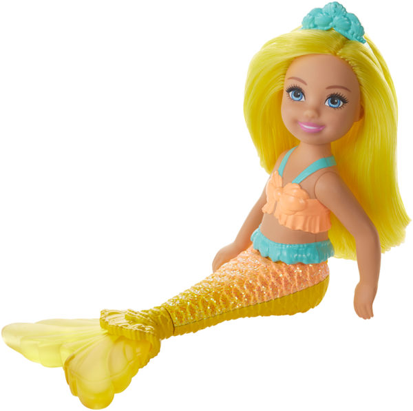 Mattel Barbie® Chelsea™ Mermaids: Κούκλα με Κίτρινα Μαλλιά (GJJ85/GJJ88)