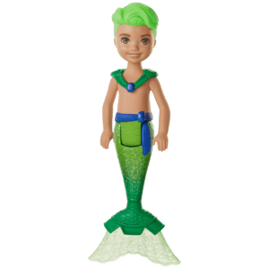 Mattel Barbie® Chelsea™ Mermaids: Κούκλα Αγόρι με Πράσινα Μαλλιά (GJJ85/GJJ91)