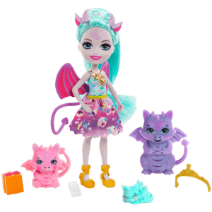 Mattel Enchantimals Royals Κούκλα & Οικογένεια Δράκοι (GYJ09)