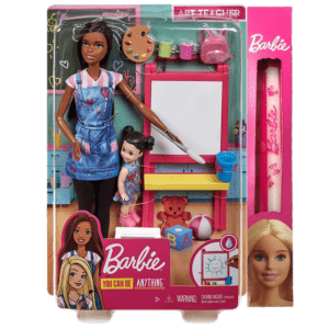 Λαμπάδα Mattel Barbie Σετ Επαγγέλματα Κούκλα Ζωγράφος Με Παιδάκι (DHB63/GJM30)