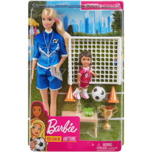 Mattel Barbie Σετ Προπονήτρια Ποδοσφαίρου (GLM53/GLM47)