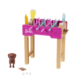 Mattel Barbie® Έπιπλα - Σετ Σκυλάκι & Επιτραπέζιο Ποδοσφαιράκι (GRG75/GRG77)
