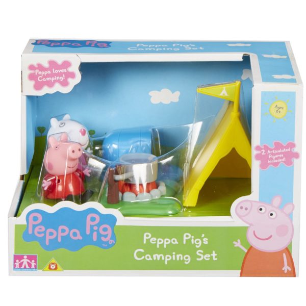Giochi Preziosi Peppa Pig Σετ Παιχνιδιού, Κάμπιγκ Με 2 Φιγούρες (PPC40001/PPC4000)