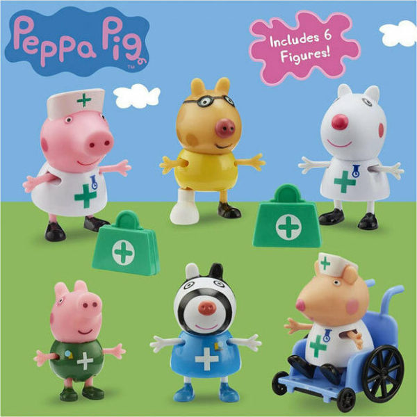 Giochi Preziosi Peppa Pig Σετ Φιγούρων Γιατροί & Νοσοκόμες (PPC95000)