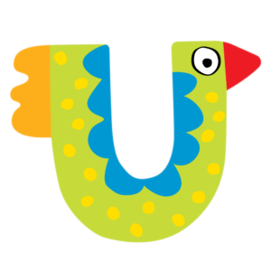 Tatiri Ξύλινο Γράμμα 'U', 2 Σχέδια (760005)