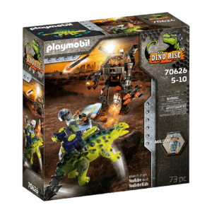 Playmobil Dino Rise: Αγκυλόσαυρος με Μαχητή Εναντίον Ρομπότ (70626)
