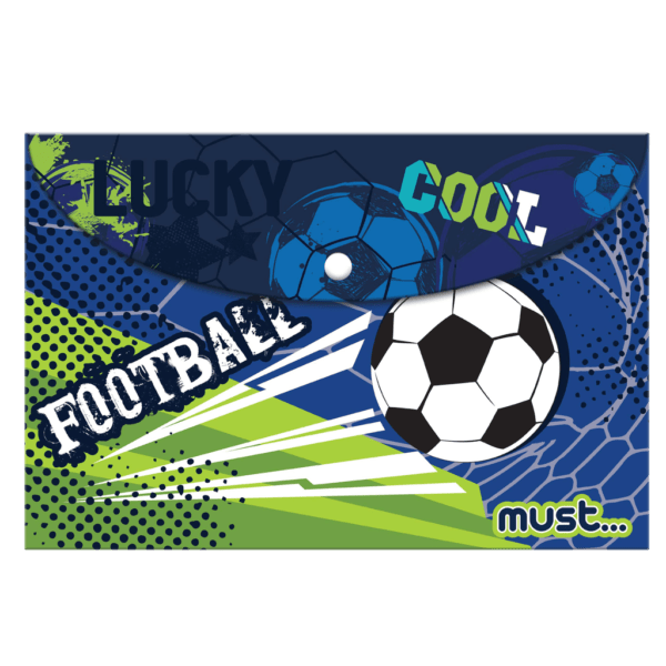 Must Φάκελος με Κουμπί A4 Football (0584288)
