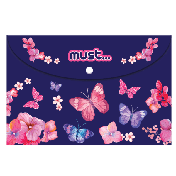 Must Φάκελος με Κουμπί A4 Butterfly (0584292)