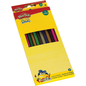 Play-Doh Τριγωνικές Ξυλομπογιές 12 Μεταλλικά Χρώματα (320-20005)
