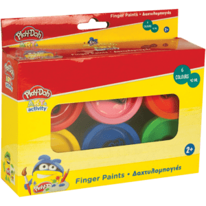 Play-Doh Δαχτυλομπογιές 6 τμχ x 40ml (320-40002)