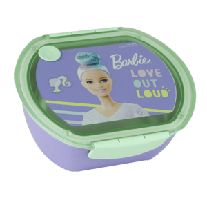 Gim Ανοξείδωτο Παιδικό Δοχείο Φαγητού Μ16.5 x Π15 x Υ6.5cm Barbie (571-17267)