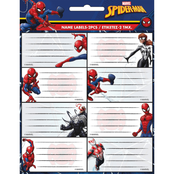 Gim Ετικέτες Αυτοκόλλητες Spider-Man 16τμχ (777-51846)