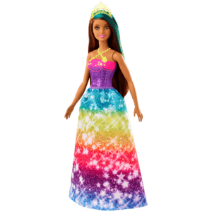 Barbie® Dreamtopia Κούκλα Πριγκίπισσα, Καστανή με Πράσινη Ανταύγεια (GJK14/GJK12)