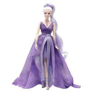 Mattel Barbie® Crystal Fantasy Collection Doll with Amethyst Necklace (GTJ96)