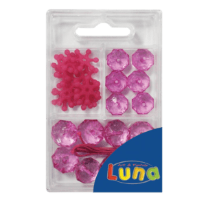 Luna Πλαστικές Χάντρες Ροζ 45gr (0620231)