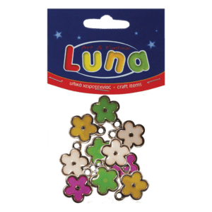 Luna Μεταλλικά Κρεμαστά Λουλούδια 10τμχ (0620318)