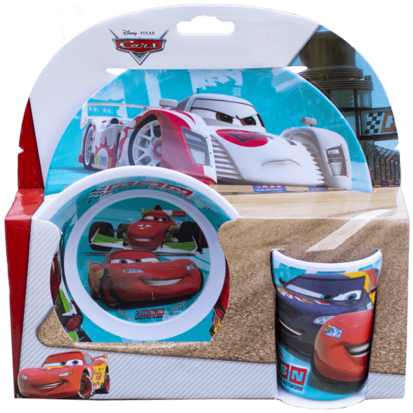 Disney Cars Σετ Φαγητού Μελαμίνης Μπωλ Πιάτο Και Ποτήρι (C53861)