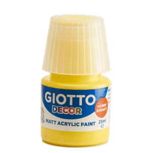 Giotto Ακρυλικό Χρώμα Decor Matt 25ml Βασικό Κίτρινο (F538102)