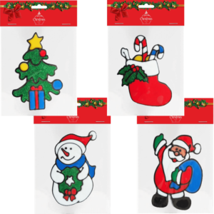 Χριστουγεννιάτικα Διακοσμητικά Αυτοκόλλητα Παραθύρου Gelly 14cm Διάφορα Σχέδια (0660023)