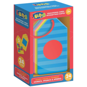Luna Εκπαιδευτικές Κάρτες Σχήματα,Χρώματα & Αριθμοί 24τμχ (0621789)