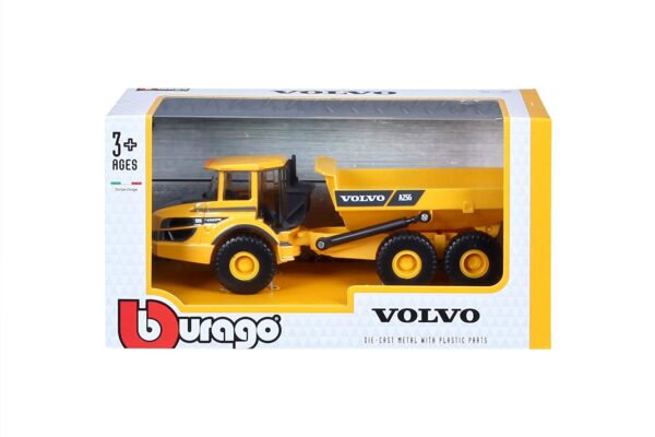 Bburago Die-Cast 1:50 Construction Volvo A25G Articulated Hauler (18-32085)