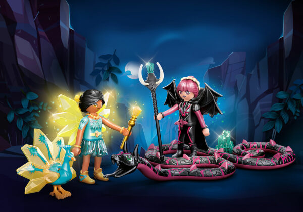Playmobil Ayuma: Crystal Fairy And Bat Fairy with Soul Animal