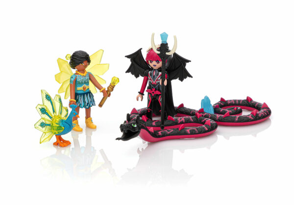 Playmobil Ayuma: Crystal Fairy And Bat Fairy with Soul Animal