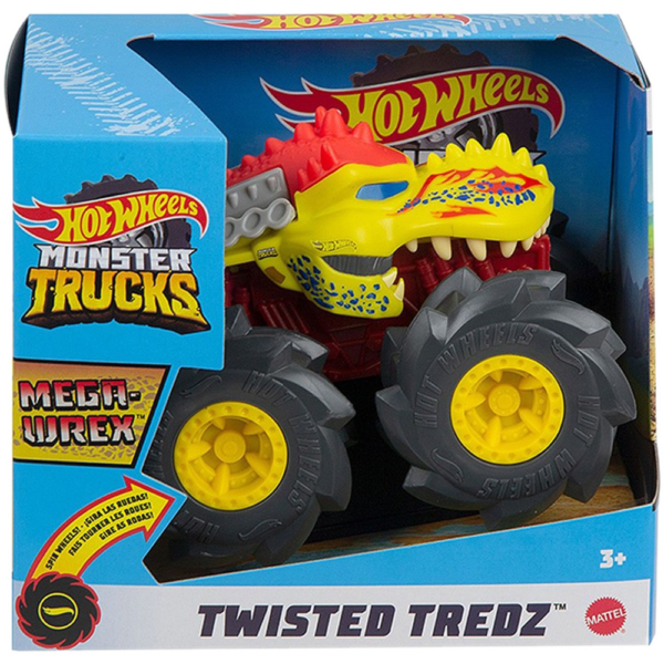 Mattel Hot Wheels Monster Trucks Twisted Tredz Mega Wrex Vehicle (GVK37/GVK44)