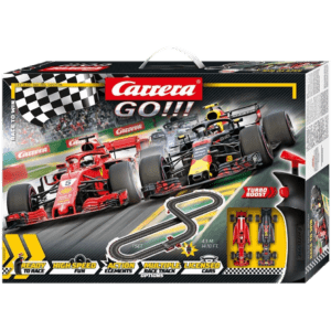 Carrera Go!!! Αυτοκινητόδρομος Race to Win 1:43, Ferrari SF71H S. Vettel, No.5 & Red Bull Racing RB14 M. Verstappen, No.33 (20062483)