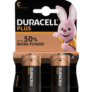 Duracell Plus Αλκαλικές Μπαταρίες C 1.5V 2τμχ