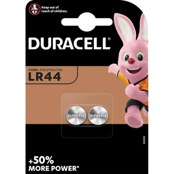 Duracell LR44 Alkaline Button Battery 1.5V 2τμχ