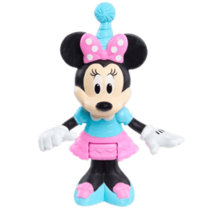 Giochi Preziosi Φιγούρα Με Αρθρώσεις 7,5cm Minnie Mouse Ροζ-Γαλάζιο Φόρεμα (MCN16000)
