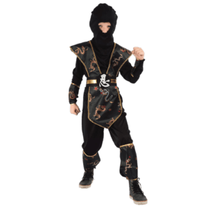 Παιδική Στολή Ninja Χρυσός (3-2096)
