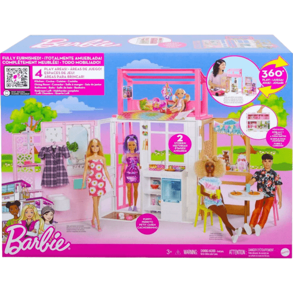 Mattel Barbie Σπιτάκι Βαλιτσάκι (HCD47)