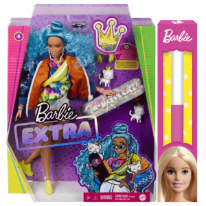 Λαμπάδα Barbie® Extra #4 - Blue Curly Hair (GRN30)