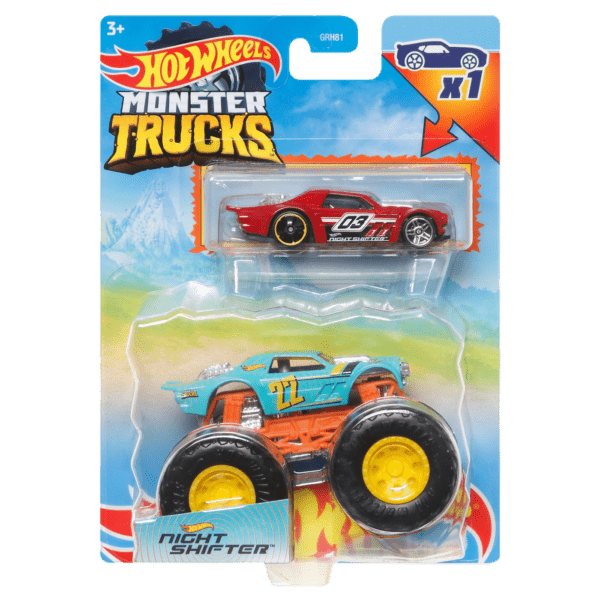 Mattel Hot Wheels® Monster Trucks με Αυτοκινητάκι Night Shifter (HDB93/GRH81)
