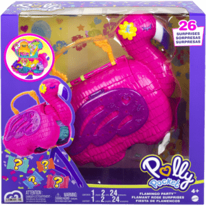 Mattel Polly Pocket Polly Flamingo Πινιάτα Έκπληξη Σετ (HGC41)