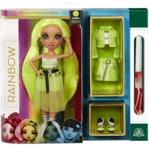 Λαμπάδα Giochi Preziosi Rainbow High Κούκλα Neon Karma Nichols (572343EUC)