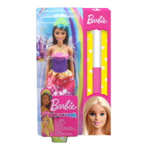 Λαμπάδα Barbie® Dreamtopia Κούκλα Πριγκίπισσα, Καστανή με Πράσινη Ανταύγεια (GJK14/GJK12)