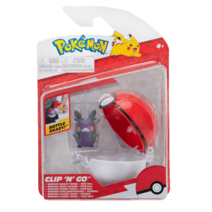 Jazwares Pokemon Clip 'N' Go - Ultra Ball with Hangry Morpeko Battle Figure 5cm (PKW0158)